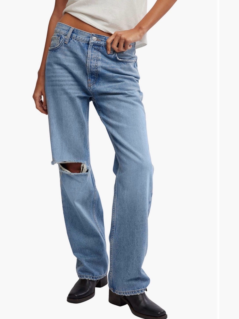 👖 NWT Free People "Holly" High-Rise Bootcut Jeans 👖